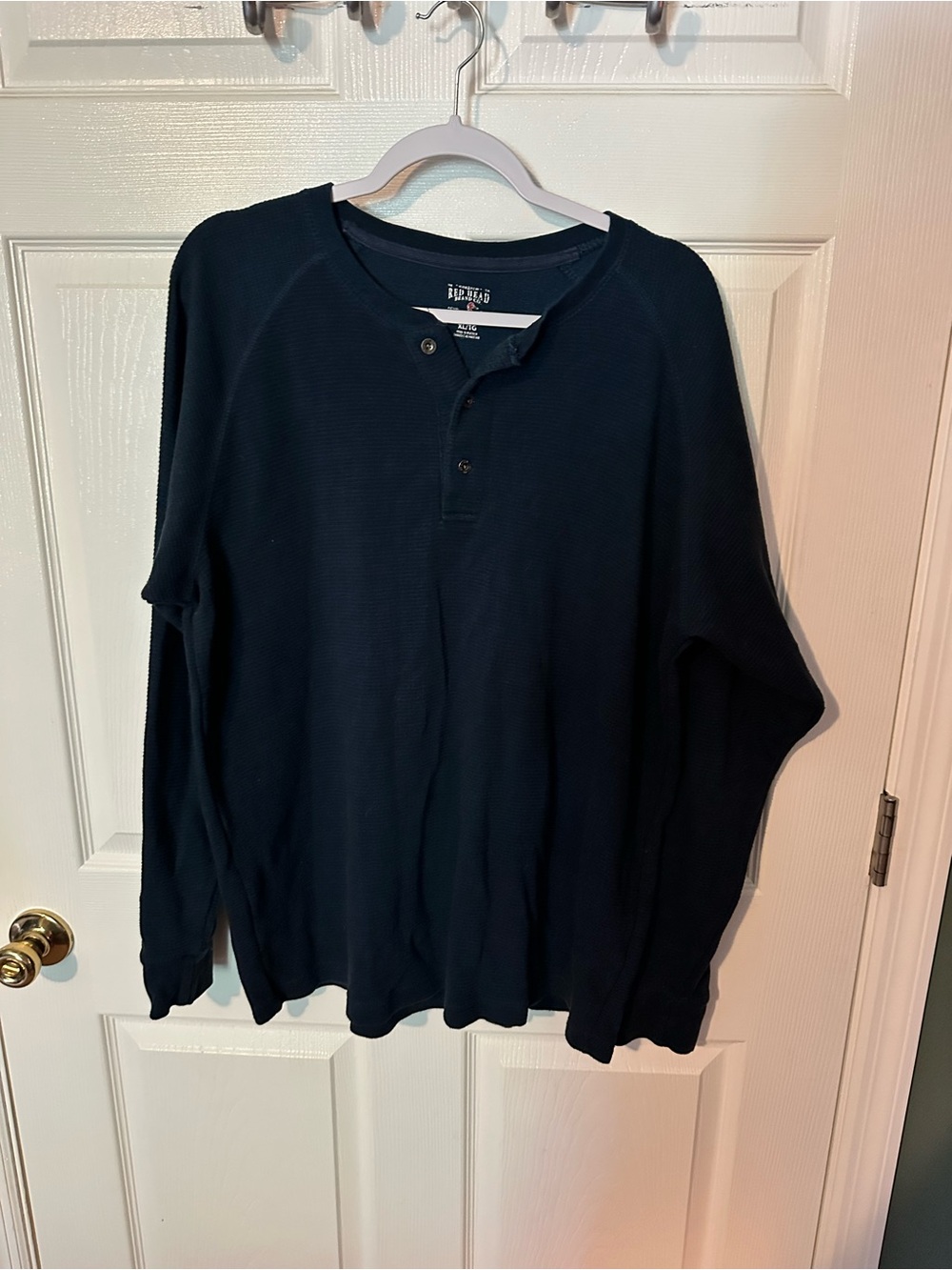 RedHead Dark Navy Long-Sleeve Thermal Henley